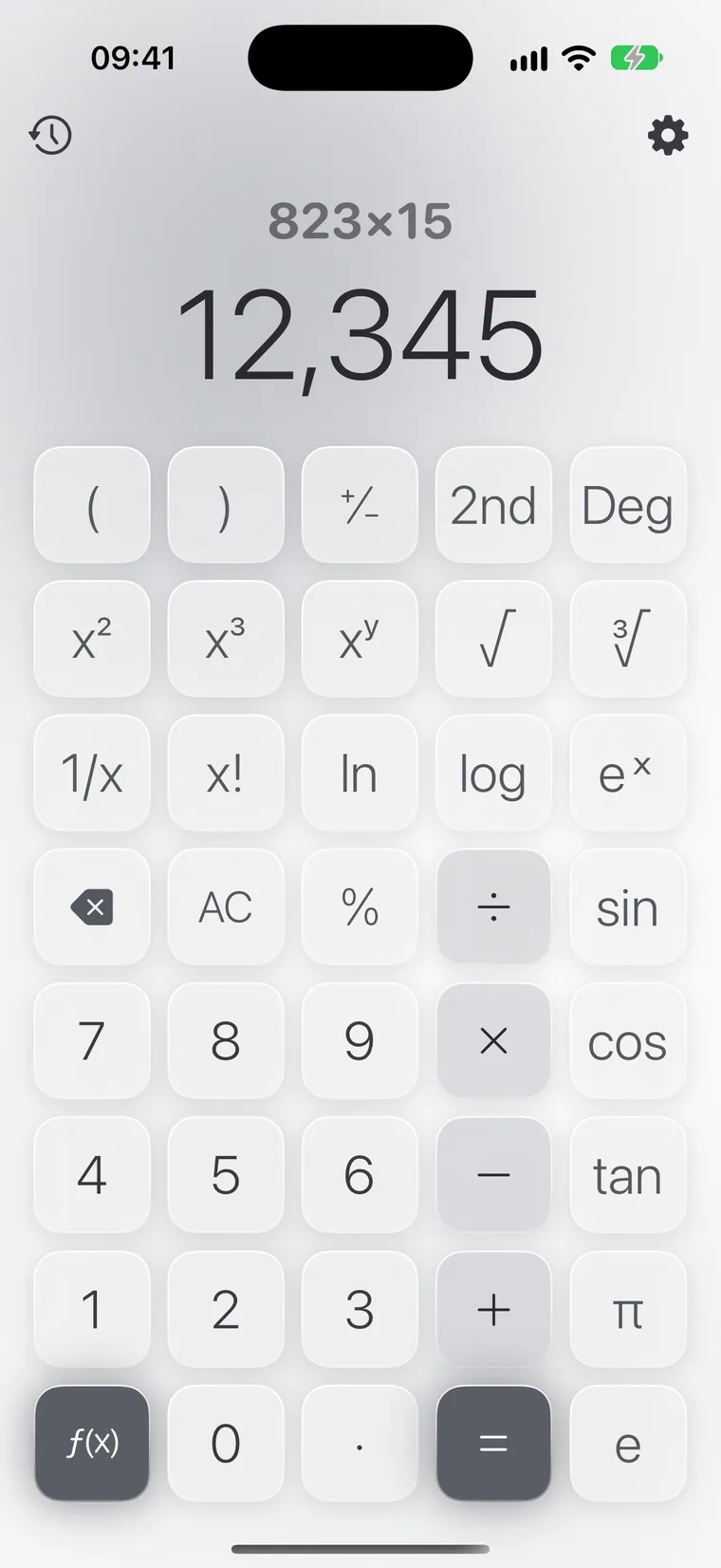 Calcie, mode na “Siyentipiko” sa iPhone
