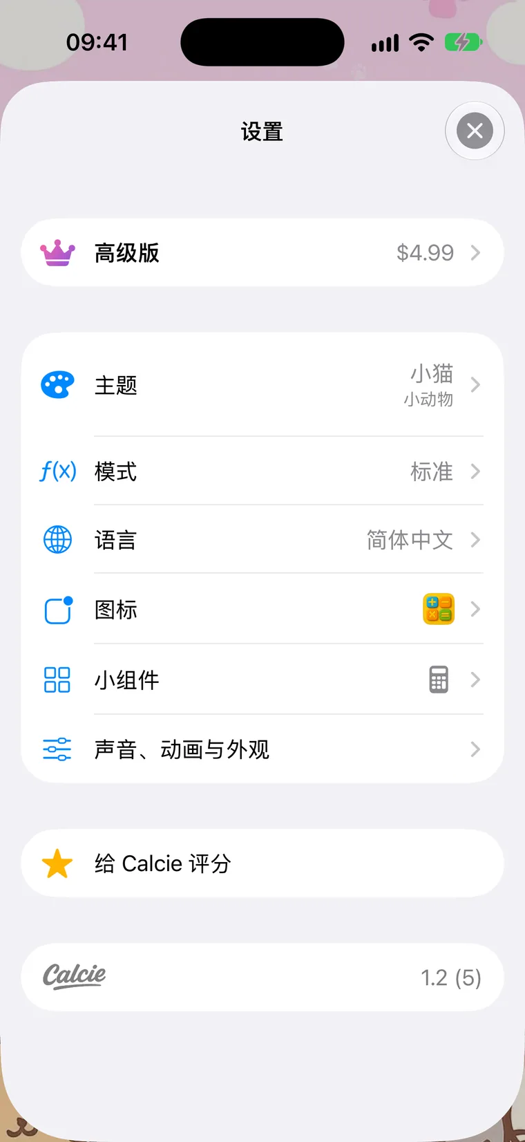 设置界面